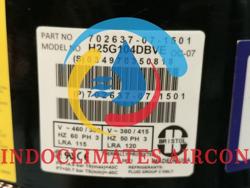 Jual Compressor Bristol H25G104DBVE