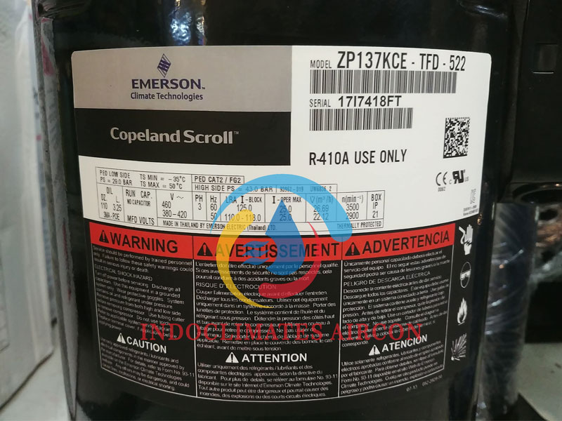 Compressor Copeland Scroll ZP137KCE-TFD-522