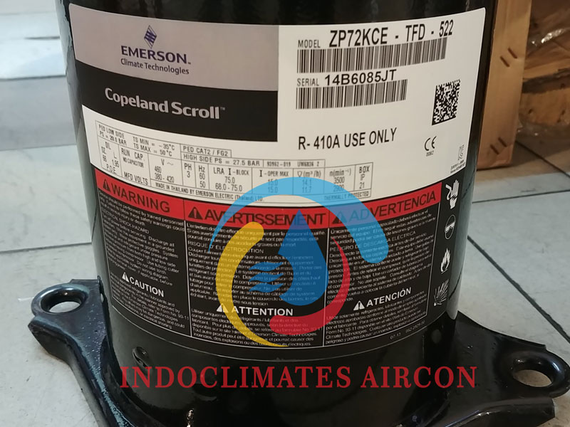 Compressor Copeland Scroll ZP72KCE-TFD-522