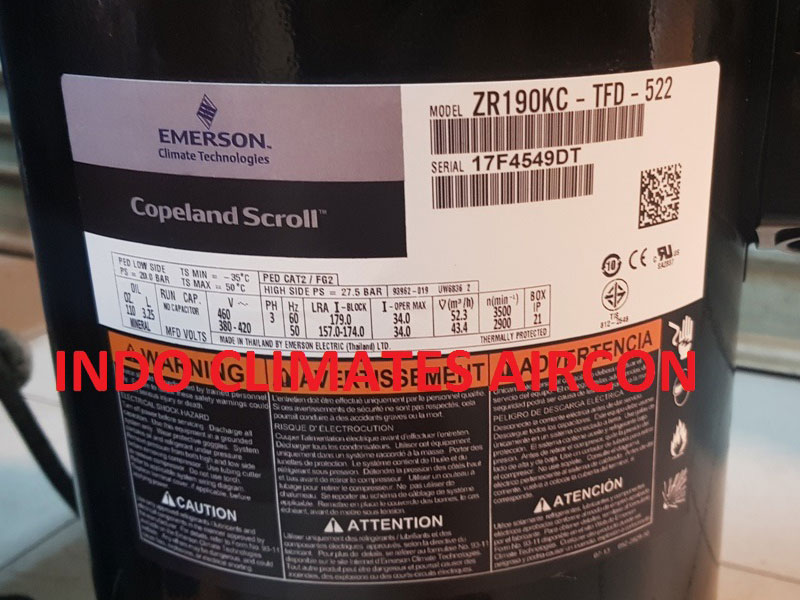 Compressor Copeland Scroll ZR190KC-TFD-522