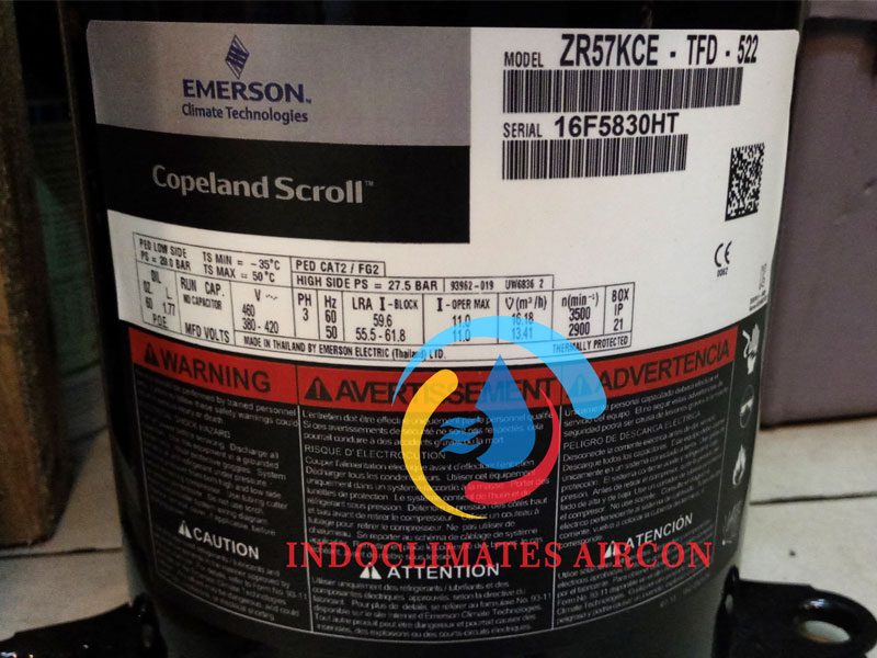 Compressor Copeland Scroll ZR57KCE-TFD-522