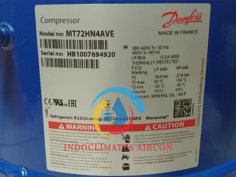 Compressor Danfoss Maneurop MT72HN4AVE