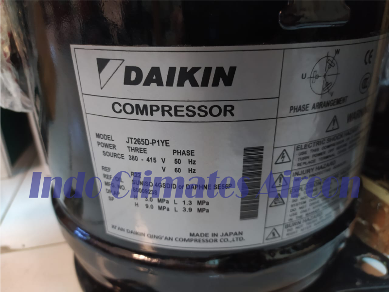 jual compressor daikin scroll jt265d-p1ye