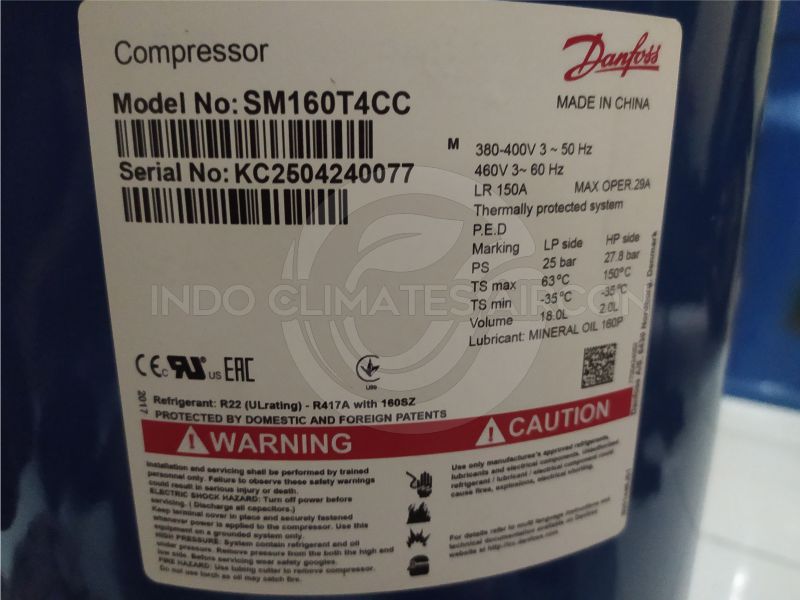 Compressor Danfoss Performer SM160T4CC