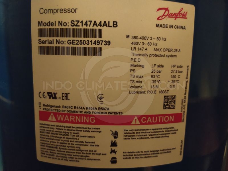 Compressor Danfoss Performer SZ147A4ALB