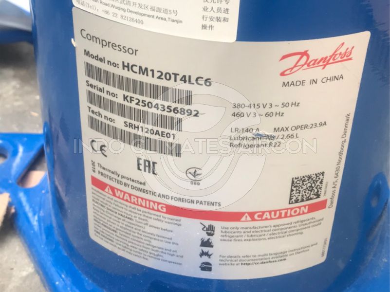 Compressor Danfoss Scroll HCM120T4LC6