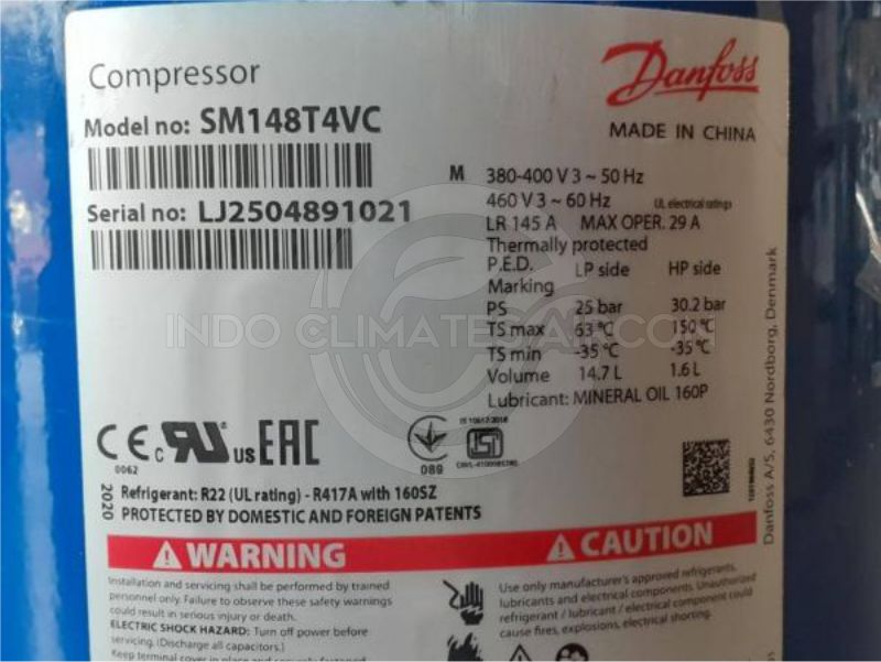 Compressor Danfoss Performer SM148T4VC