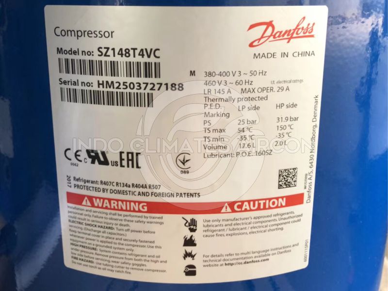 Compressor Danfoss Performer SZ148T4VC