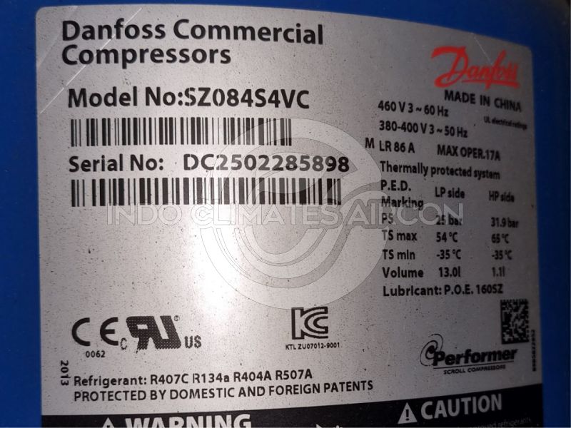 Danfoss Performer Scroll SZ084S4VC