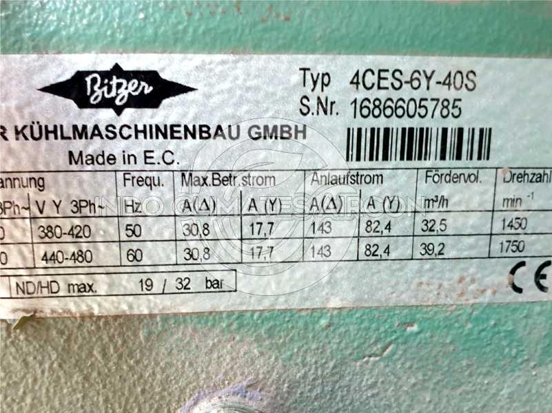 jual compressor bitzer semi hermetic 4ces-6y-40s