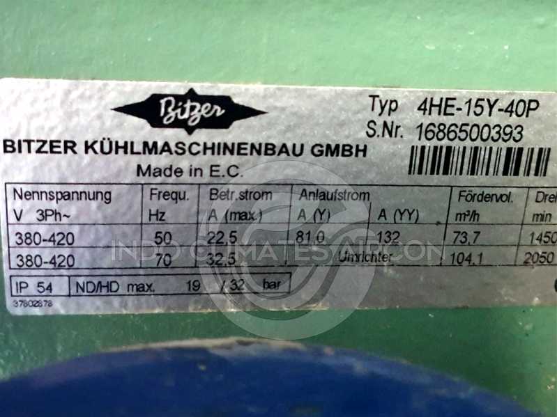 jual compressor bitzer semi hermetic 4he-15y-40p