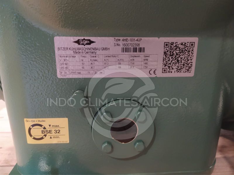 jual compressor bitzer semi hermetic 4he-18y-40p