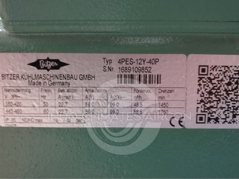 jual compressor bitzer semi hermetic 4pes-12y-40p