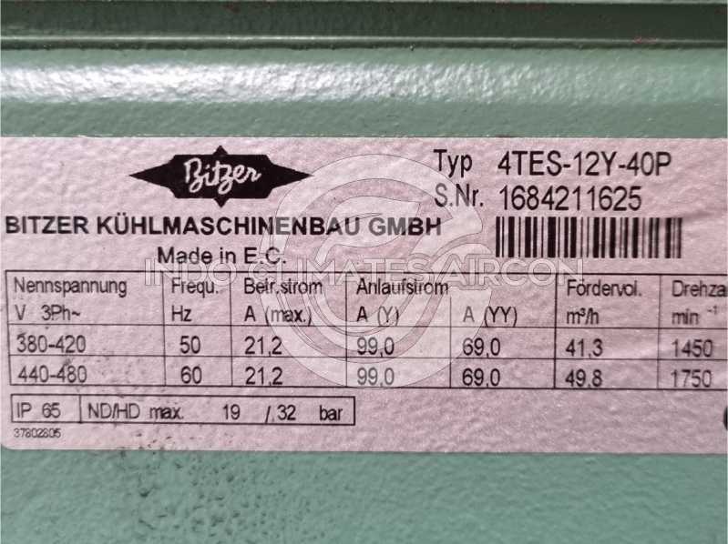 jual compressor bitzer semi hermetic 4tes-12y-40p