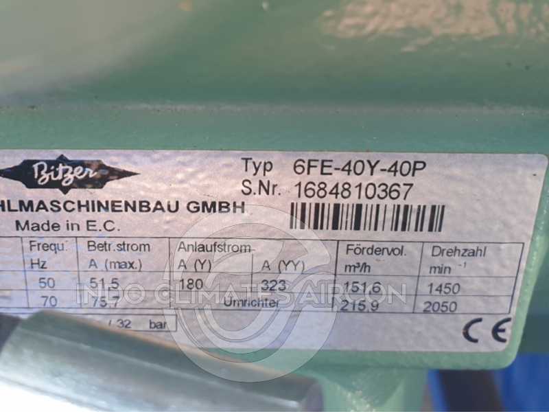 jual compressor bitzer semi hermetic 6fe-40y-40p