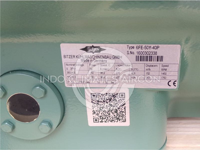 jual compressor bitzer semi hermetic 6fe-50y-40p